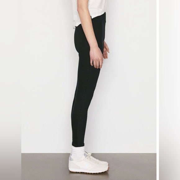 Frame The Jetset Skinny Crop in Sheen Noir - Picture 5 of 16